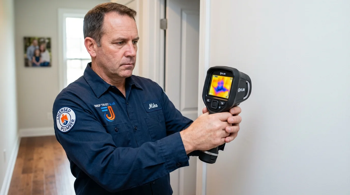 Thermal imaging leak detection by Johns Plumbing LLC in Watsonville