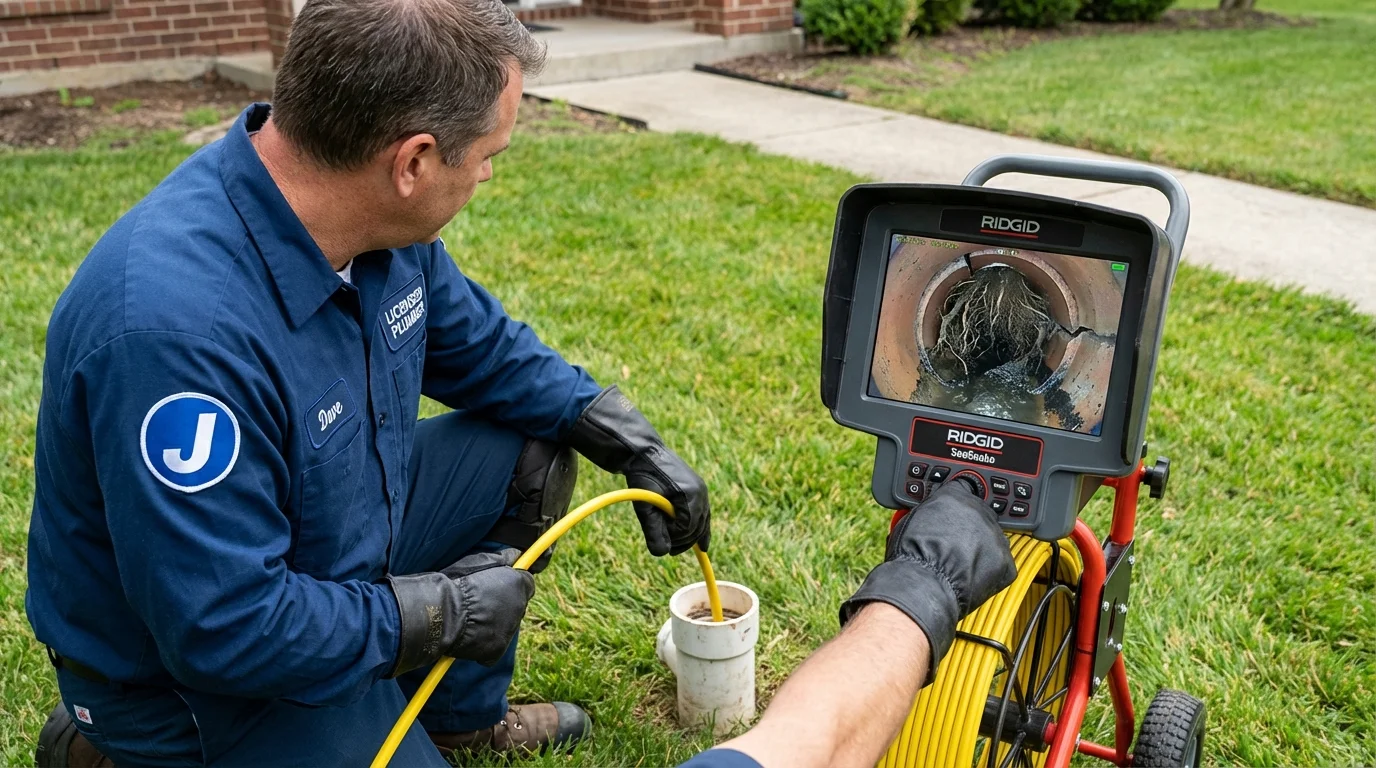 Sewer camera inspection being performed by Johns Plumbing LLC in Watsonville